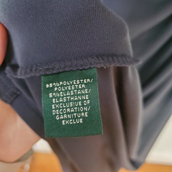 Lauren Ralph Lauren Long Sleeve Gown Evening Formal Dress Navy Blue Size US 8 - Picture 12 of 12